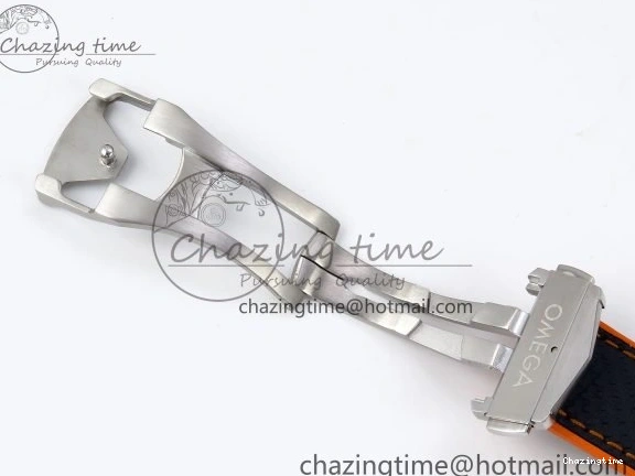 1226 Comfortable Planet Ocean 43.5mm SS VSF 1:1 Best Edition Black Orange Bezel Gray Dial on Nylon Strap A8900 Super Clone V 7730